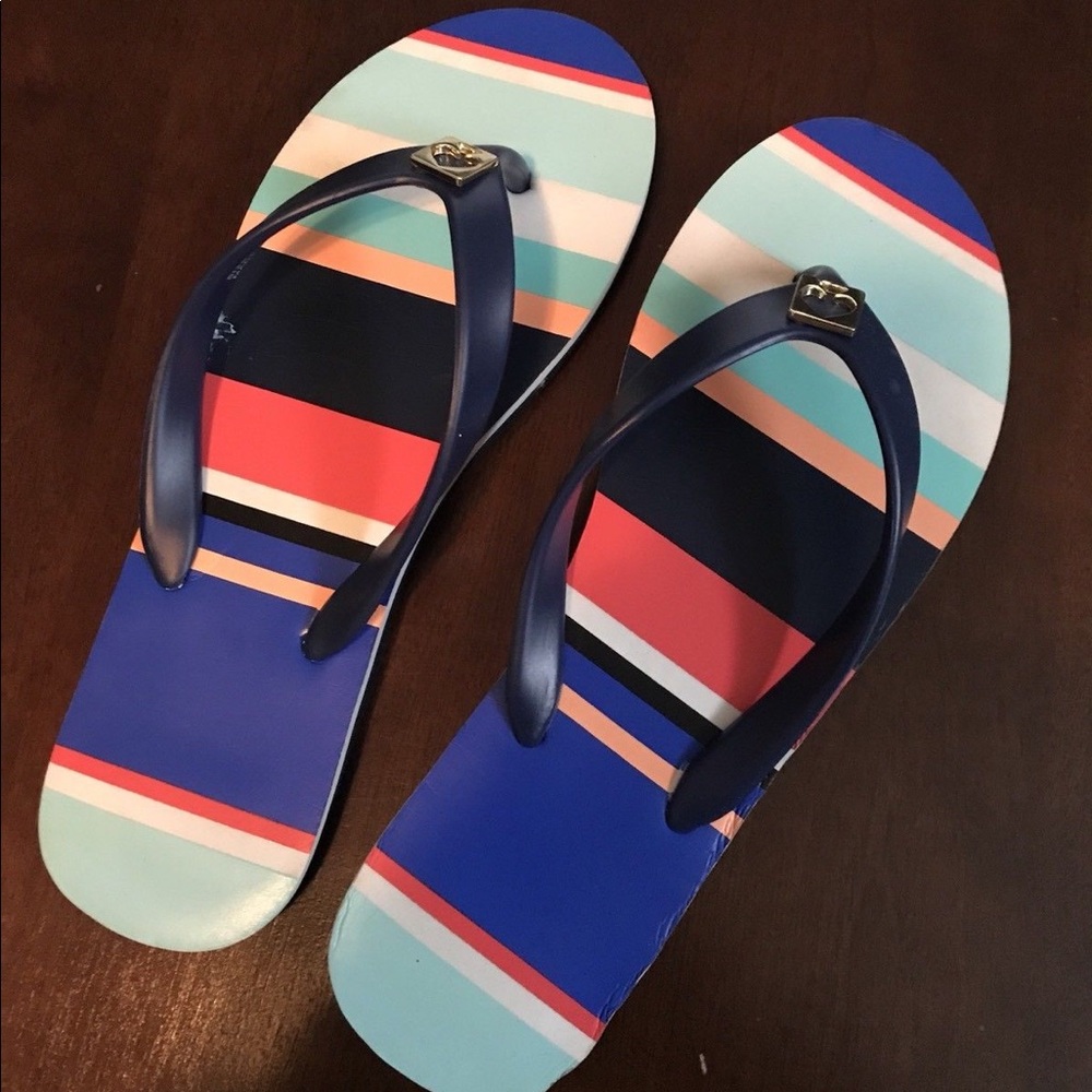 Kate Spade Striped Flip Flops - Size 7/8